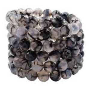 SAVVY CIE Agate Coil Wrap Bracelet